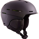 Anon Merak WaveCel Helmet 2022-2023 - Matte black helmet with a sleek, aerodynamic design and subtle wave pattern on the side.