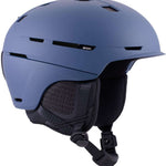 Anon Merak Wavecel Helmet 2024 - A matte black helmet with a sleek, aerodynamic design and ventilation holes on top.