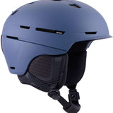 Anon Merak Wavecel Helmet 2024 - A matte black helmet with a sleek, aerodynamic design and ventilation holes on top.