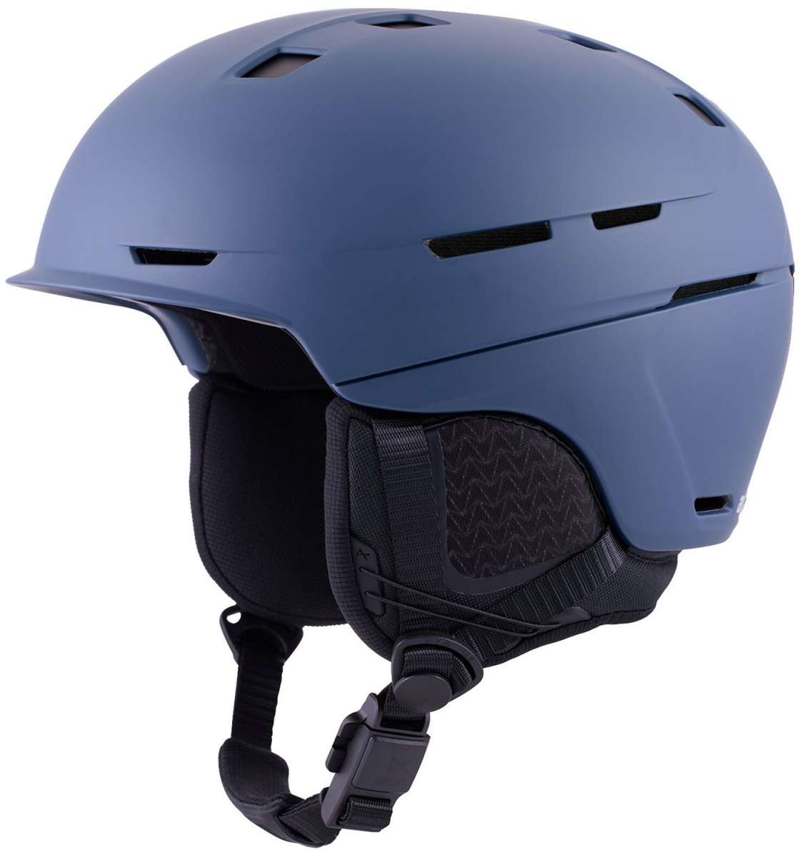 Anon Merak Wavecel Helmet 2024 - Matte black helmet with a sleek, aerodynamic design and ventilation system on top.