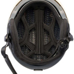 Anon Merak Wavecel Helmet 2024 - Black helmet with a white stripe on top and a black visor.