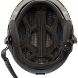 Anon Merak Wavecel Helmet 2024 - Black helmet with a white stripe on top and a black visor.