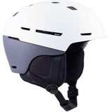 Anon Merak Wavecel Helmet 2024 - A white helmet with a black visor and ventilation holes on top.