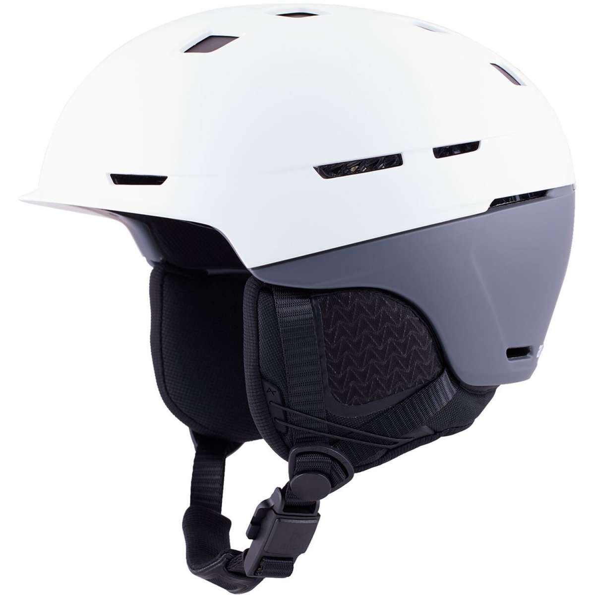 Anon Merak Wavecel Helmet 2024 - White helmet with black accents and a dark visor on the front.