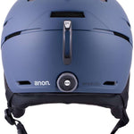 Anon Merak Wavecel Helmet 2024 - Matte black helmet with a white logo on the front and a small, silver BOA dial at the back.