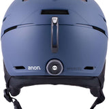 Anon Merak Wavecel Helmet 2024 - Matte black helmet with a white logo on the front and a small, silver BOA dial at the back.