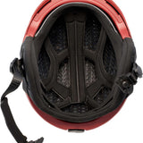 Anon Merak Wavecel Helmet 2024 - Black helmet with white accents and a black visor, viewed from above.