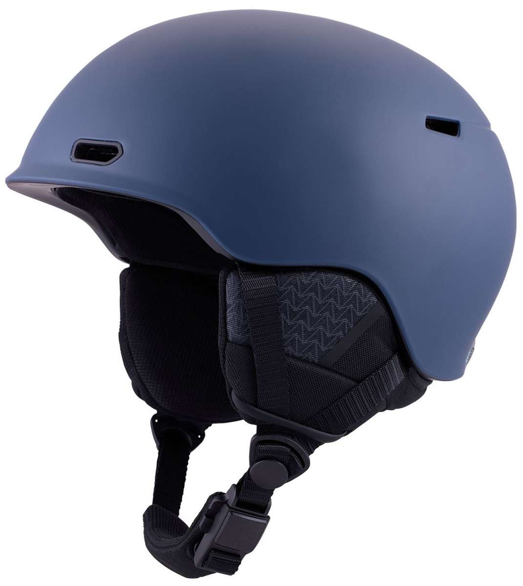 Anon Oslo WaveCel Helmet 2024 - Matte black helmet with a sleek, aerodynamic design and subtle wave pattern on the side.