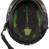 Anon Oslo WaveCel Helmet 2024 - Black helmet with green accents on the side and back, featuring a WaveCel technology sticker on the front.