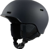 Anon Oslo WaveCel Helmet 2024 - Matte black helmet with a sleek, aerodynamic design and subtle wave pattern on the side.