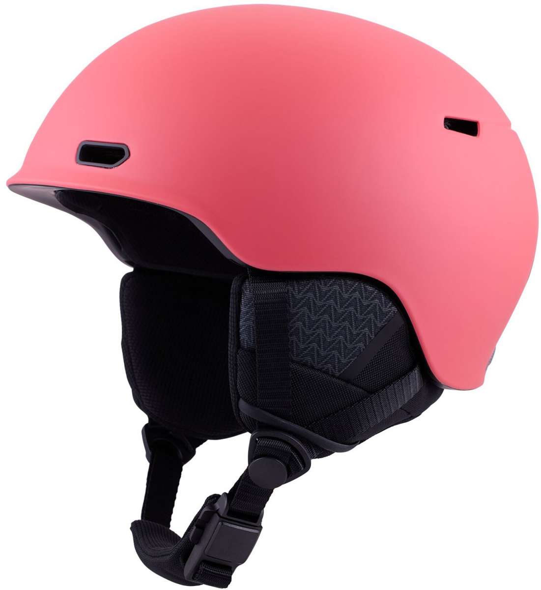 Anon Oslo WaveCel Helmet 2024 - Matte black helmet with a subtle wave pattern on the side and a small Anon logo near the back.