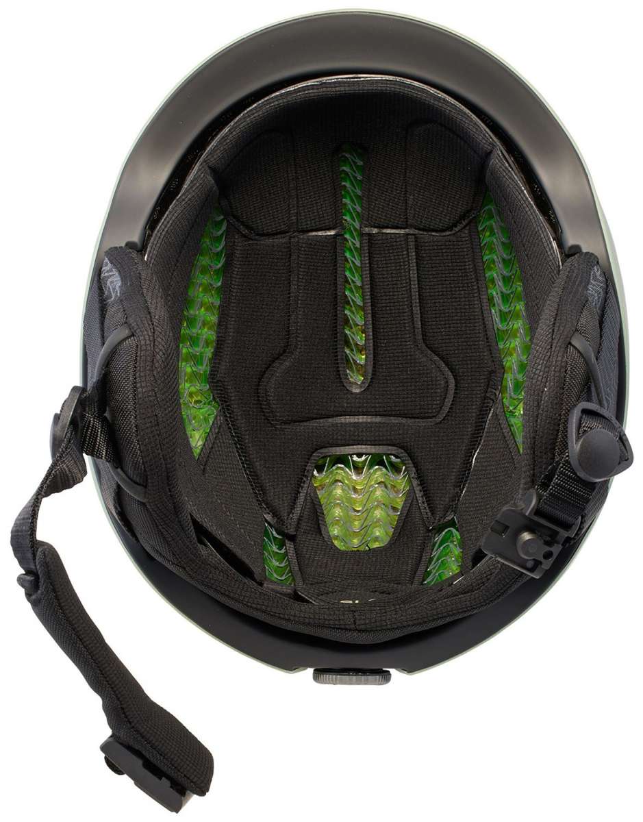 Anon Oslo WaveCel Helmet 2024 - Black helmet with green accents on the side and back, featuring a WaveCel technology label at the front.