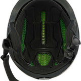 Anon Oslo WaveCel Helmet 2024 - Black helmet with green accents on the side and back, featuring a white logo on the front.