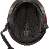 Anon Oslo WaveCel Helmet 2024 - Black helmet with a red stripe on top and white logo on the side.