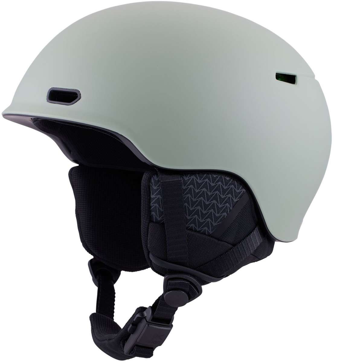 Anon Oslo WaveCel Helmet 2024 - Matte black helmet with a sleek, aerodynamic design and subtle wave pattern on the side.