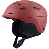 Anon Prime Mips Helmet 2024 - Matte black helmet with a white Anon logo on the front and a red tag on the back.