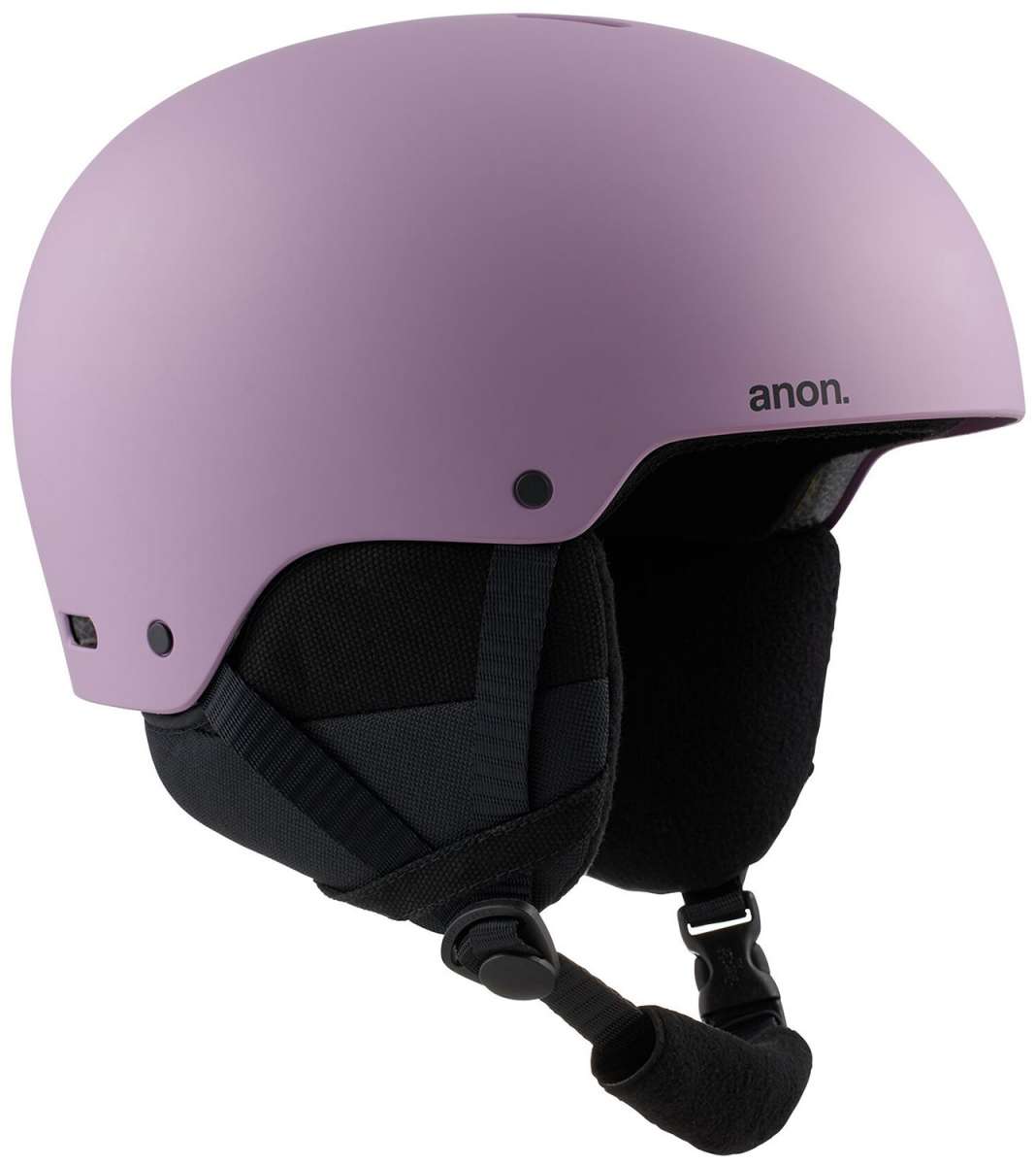 Anon Raider 3 Helmet 2022-2023 - A matte black helmet with a sleek, aerodynamic design and ventilation system visible on top.