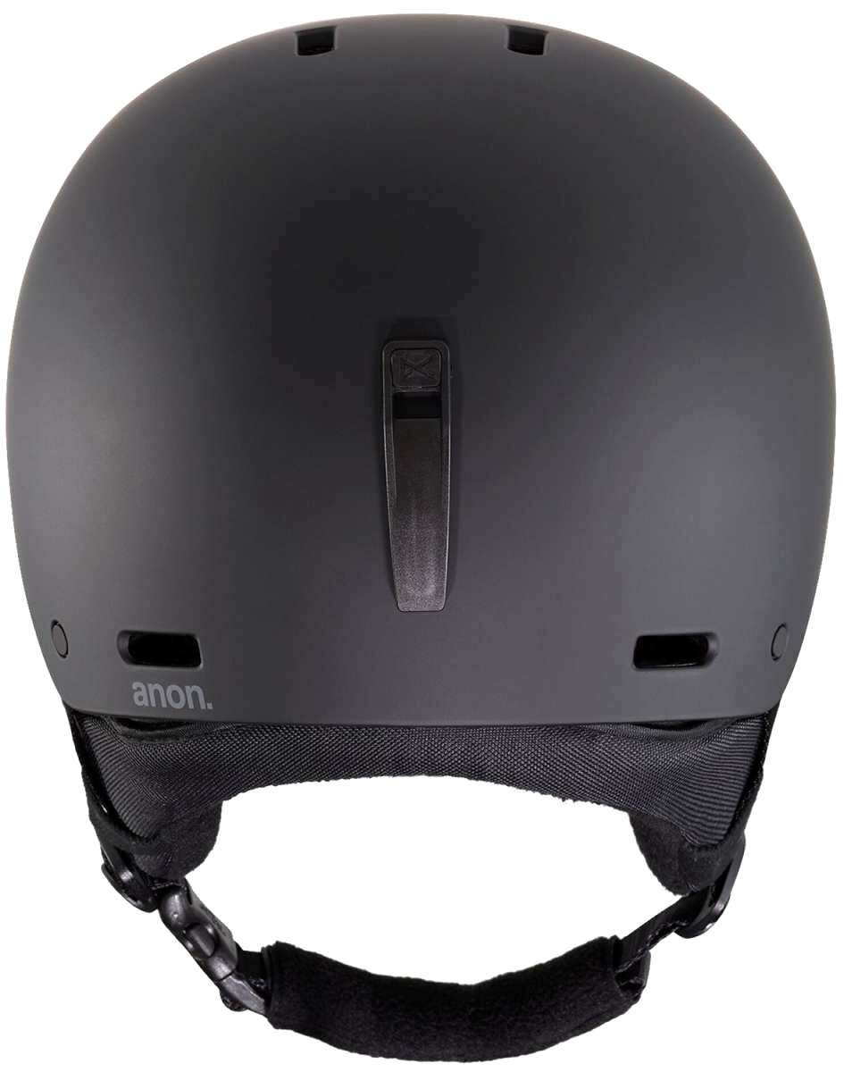 Anon Raider 3 Helmet 2022-2023 - Matte black helmet with a sleek, aerodynamic design and ventilation system visible on top.