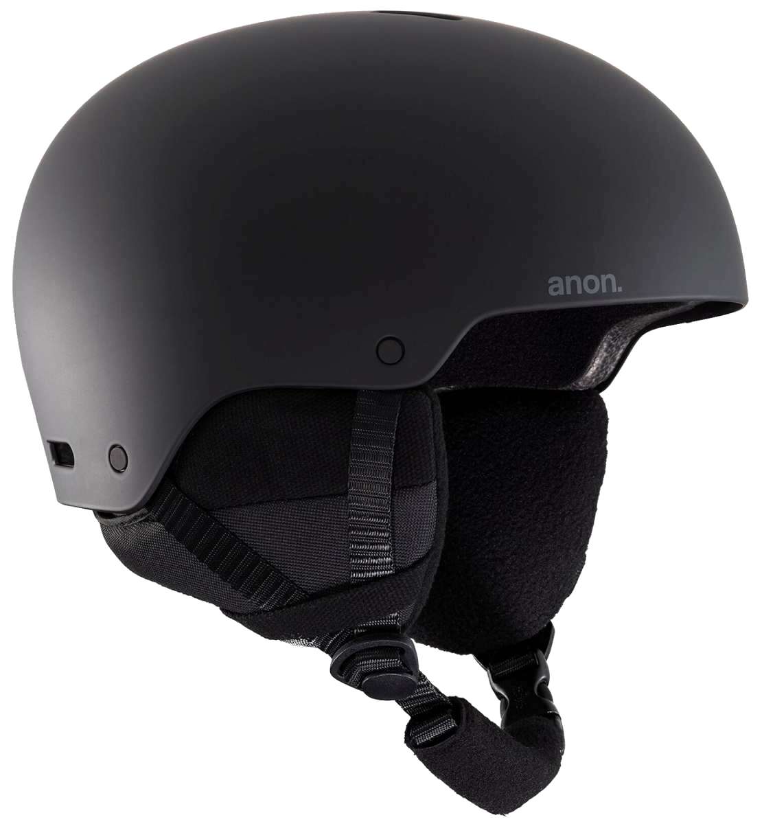 Anon Raider 3 Helmet 2022-2023 - Matte black helmet with a sleek, aerodynamic design and adjustable vents on top.