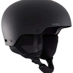 Anon Raider 3 Helmet 2022-2023 - Matte black helmet with a sleek, aerodynamic design and adjustable vents on top.