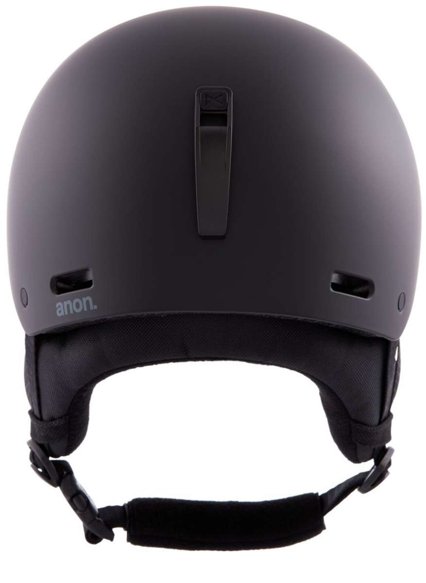 Anon Raider 3 Helmet 2024 - Matte black helmet with a sleek, aerodynamic design and adjustable vents on top.
