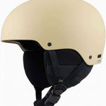 Anon Raider 3 Helmet 2024 - Black helmet with a white logo on the side and a black strap in the back.