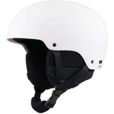 Anon Raider 3 Helmet 2024 - White helmet with black straps and a white logo on the side.