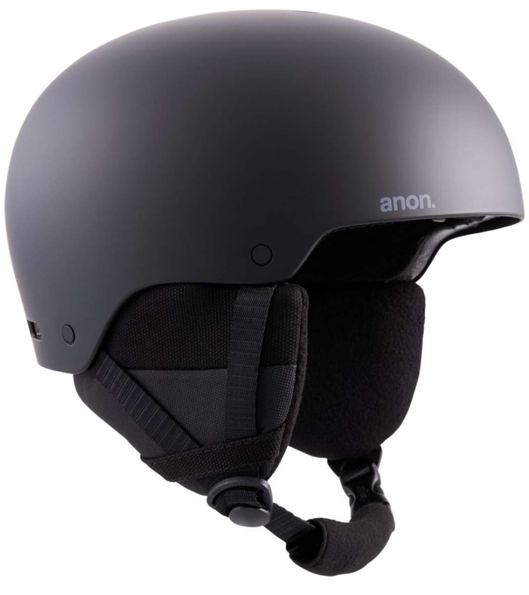 Anon Raider 3 Helmet 2024 - Matte black helmet with a sleek, aerodynamic design and a subtle logo on the front.