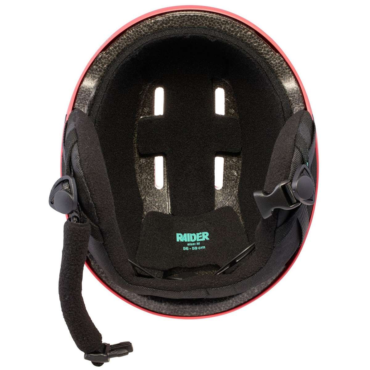 Anon Raider 3 Helmet 2024 - Black helmet with white logo on front and black chin strap.