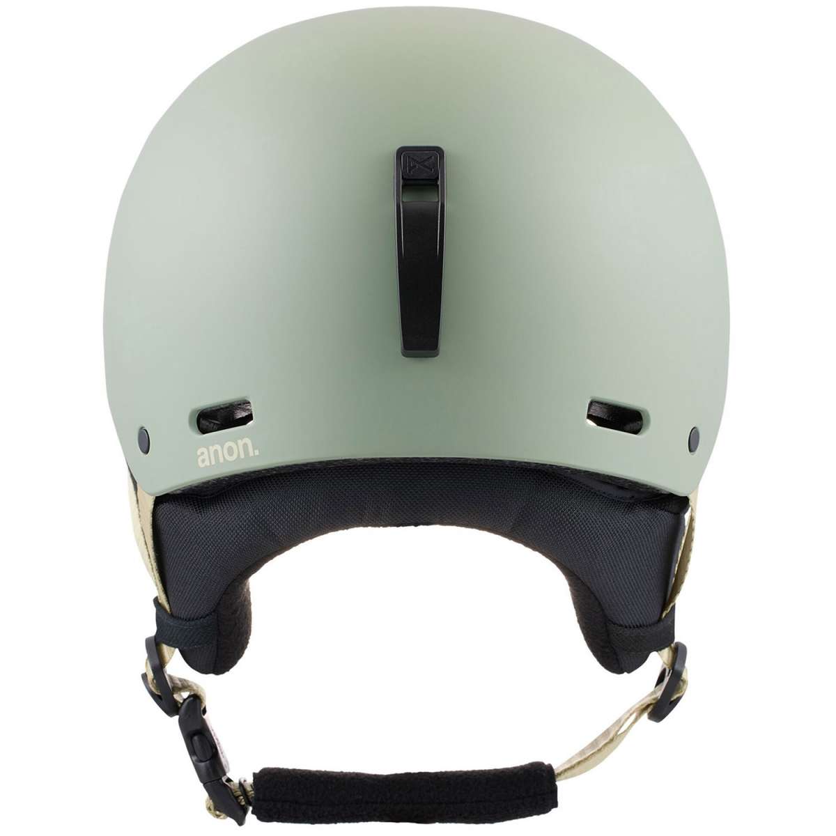 Anon Raider 3 Helmet 2024 - Matte black helmet with a sleek, aerodynamic design and a prominent Anon logo on the front.