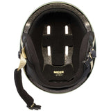Anon Raider 3 Helmet 2024 - Black helmet with white logo on front and back, featuring a matte finish and ventilation holes.