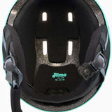 Anon Raider 3 Helmet 2024 - Black helmet with white logo on front and black straps.