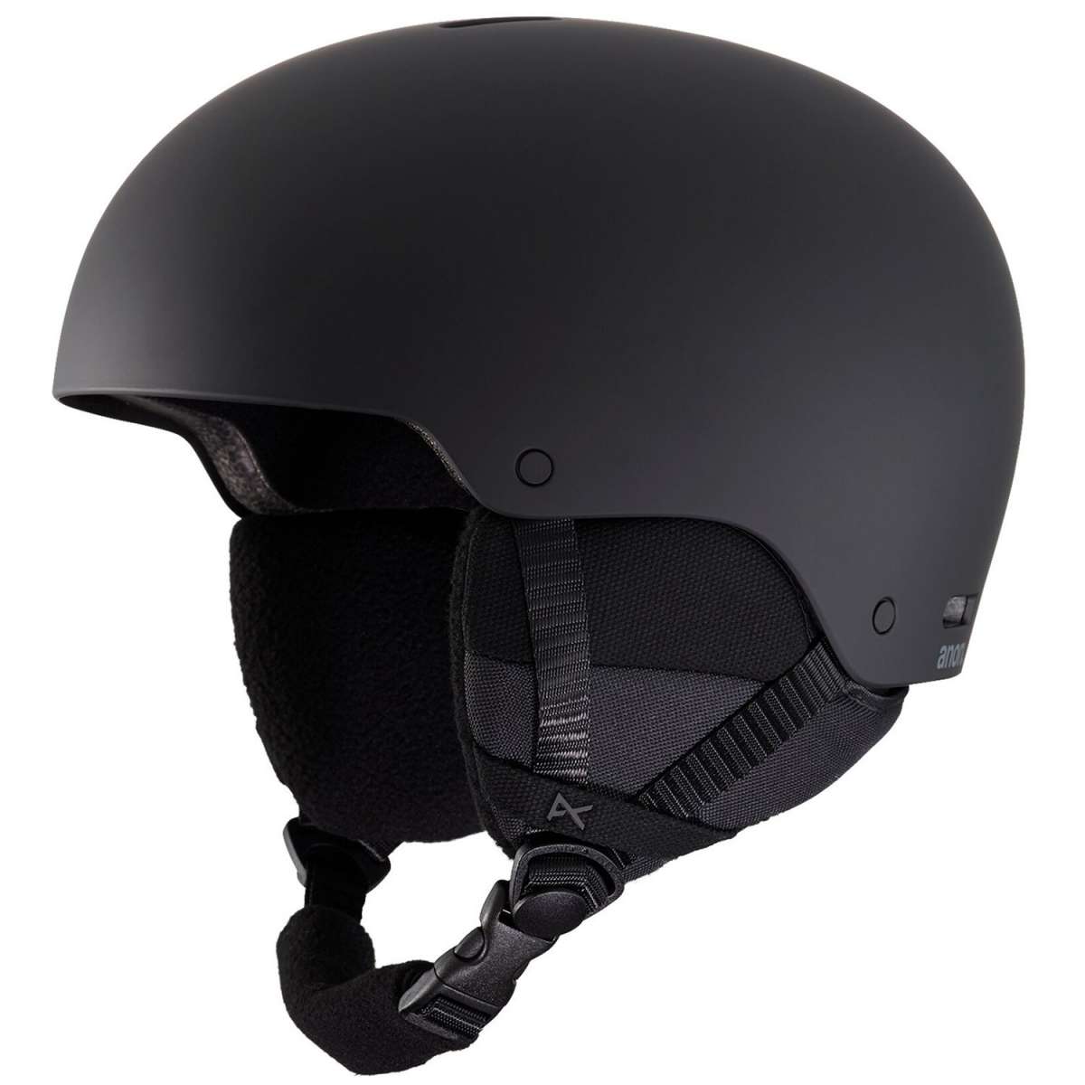 Anon Raider 3 Helmet 2024 - Matte black helmet with a sleek, aerodynamic design and adjustable vents on top.