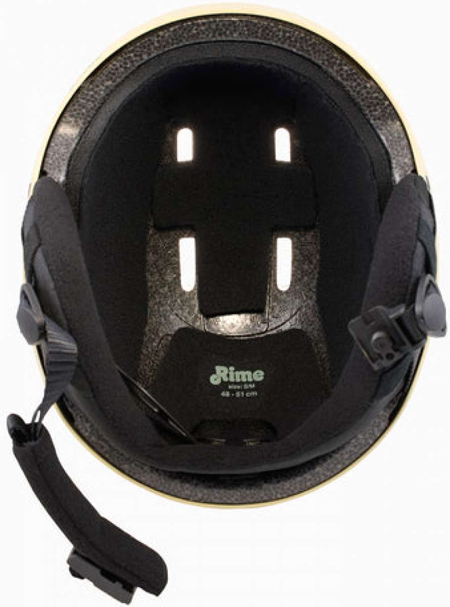 Anon Raider 3 Helmet 2024 - Black helmet with white logo on front and black chin strap.