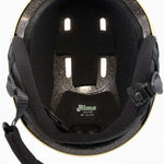 Anon Raider 3 Helmet 2024 - Black helmet with white logo on front and black chin strap.