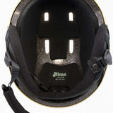 Anon Raider 3 Helmet 2024 - Black helmet with white logo on front and black chin strap.