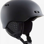 Anon Rodan Helmet 2024 - Matte black helmet with a sleek, aerodynamic design and ventilation system visible on top.