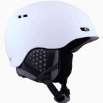 Anon Rodan Helmet 2024 - White helmet with black straps and a white logo on the side.