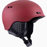 Anon Rodan Helmet 2024 - Matte black helmet with a white logo on the side and ventilation holes along the top edge.