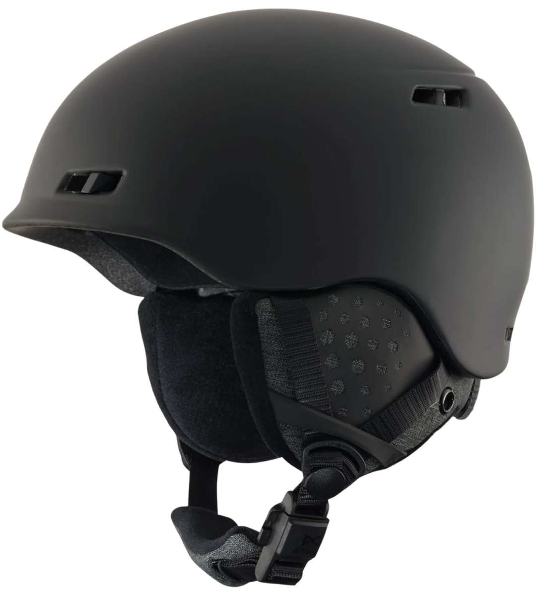 Anon Rodan MIPS Helmet 2024 - Matte black helmet with a sleek, aerodynamic design and a prominent Anon logo on the front.