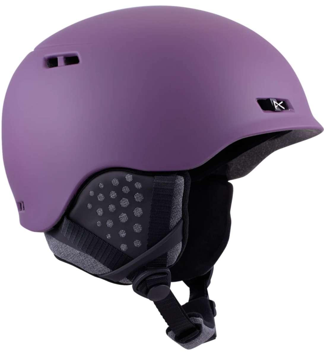 Anon Rodan MIPS Helmet 2024 - Matte black helmet with a white Anon logo on the front and a silver buckle on top.