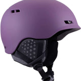 Anon Rodan MIPS Helmet 2024 - Matte black helmet with a white Anon logo on the front and a silver buckle on top.