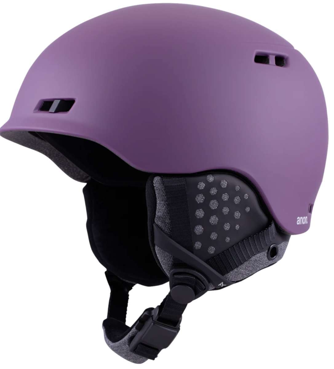 Anon Rodan MIPS Helmet 2024 - Matte black helmet with a sleek, aerodynamic design and a prominent white Anon logo on the front.