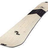 Arbor Coda Rocker Splitboard 2022 - A light-colored wood grain splitboard with a black logo on top and a distinctive rocker shape at the front.