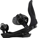 Arbor Cypress Snowboard Binding 2023 - Black snowboard bindings with a sleek, modern design and adjustable straps.