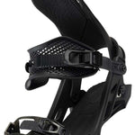Arbor Cypress Snowboard Bindings 2024 - Black bindings with a textured strap and a black buckle.