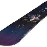 Arbor Draft Camber Snowboard 2024 - A black snowboard with a white logo and text on top of it.