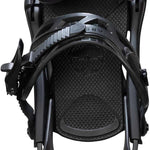 Arbor Hemlock Snowboard Bindings 2023 - Black bindings with a textured pattern on the straps and buckles.