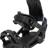 Arbor Sapling Youth Snowboard Bindings 2024 - Black bindings with a textured strap and a small white logo on the side.