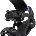Arbor Sapling Youth Snowboard Bindings 2024 - Black bindings with a sleek, modern design and silver buckles.